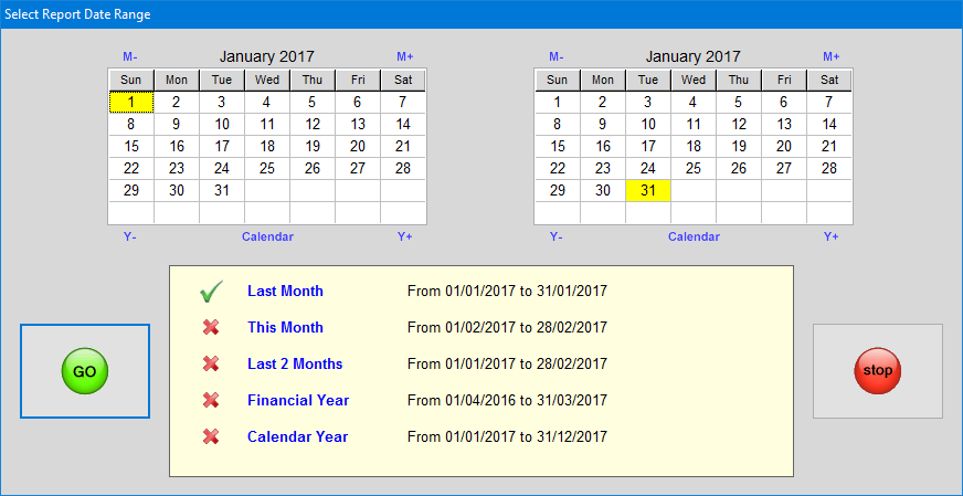 Select the date range that you want to export data for. Select the date range that you want to export data for.