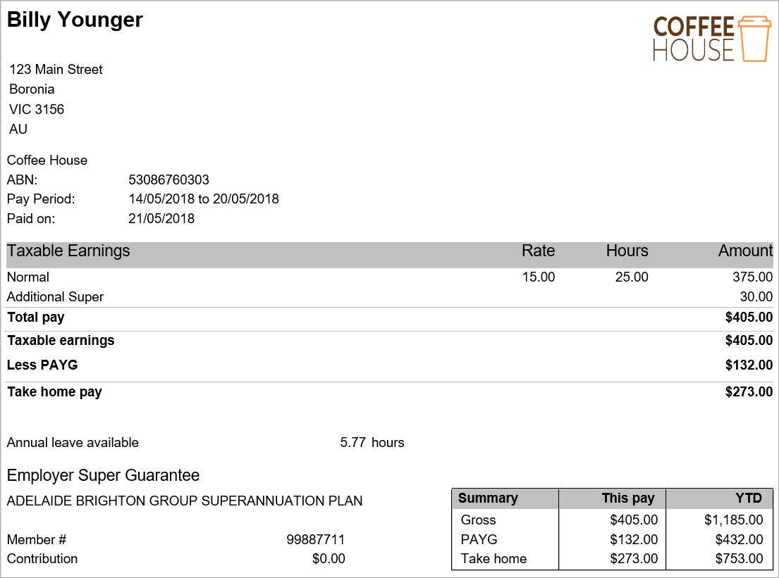 example payslip