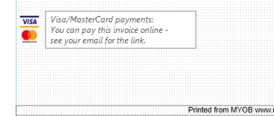 Type your payment message in the text box.