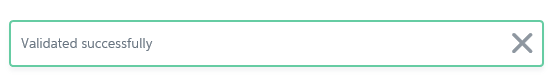 Validation message Validation message