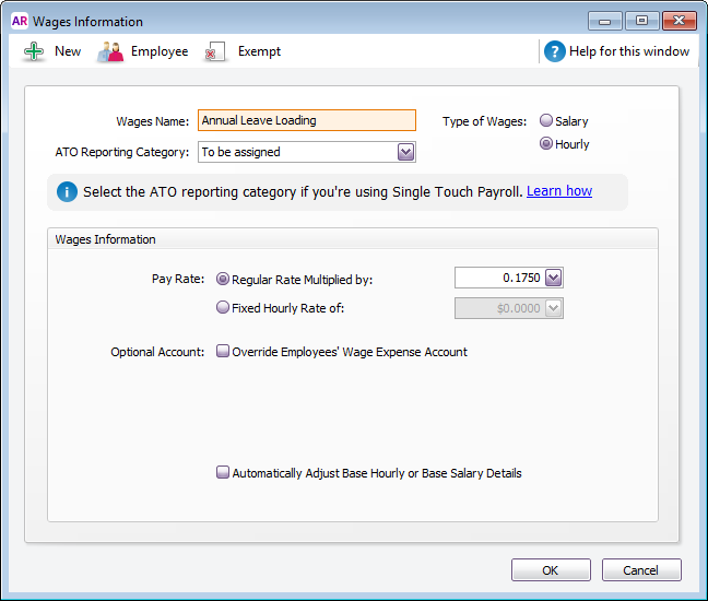 MYOB AccountRight > Leave loading > Leave loading category.png