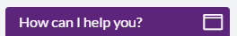 Example live chat pop-up