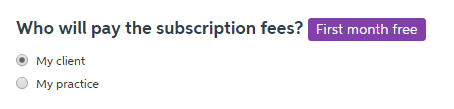 Subscription payment options