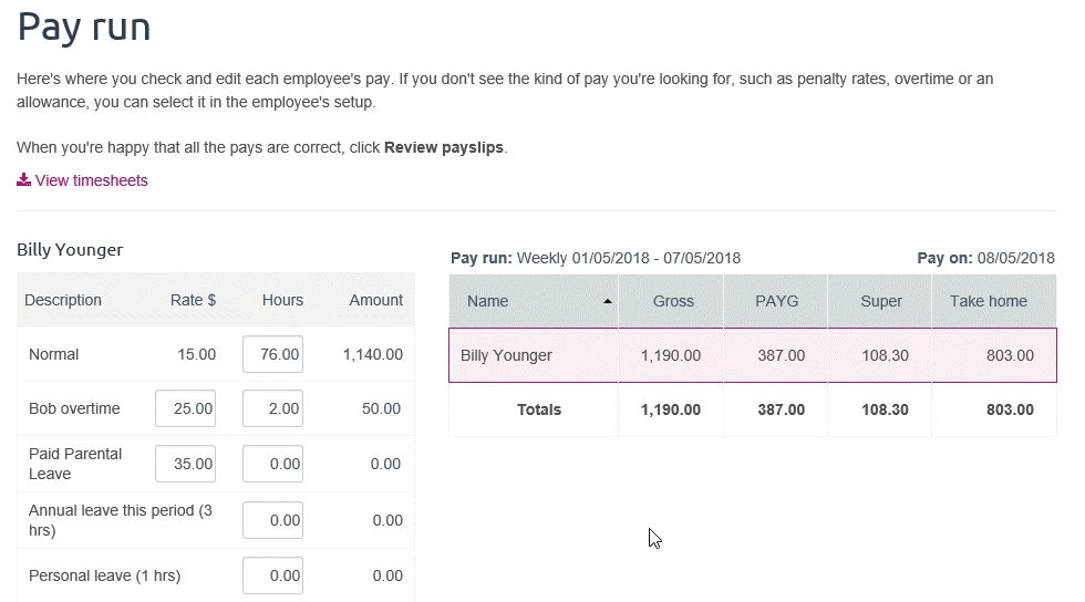 animation showing pay values cleared and super amount being entered animation showing pay values cleared and super amount being entered