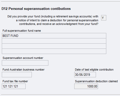 Personal Superannuation Contributions (Psc) - Ps Help: Tax - Australia 2019  - Myob Help Centre