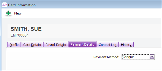 Set default payment method to cheque