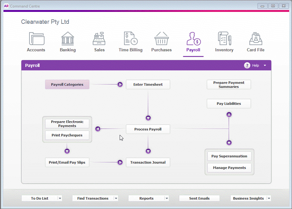 animation showing a payroll category being assigned to an employee animation showing a payroll category being assigned to an employee