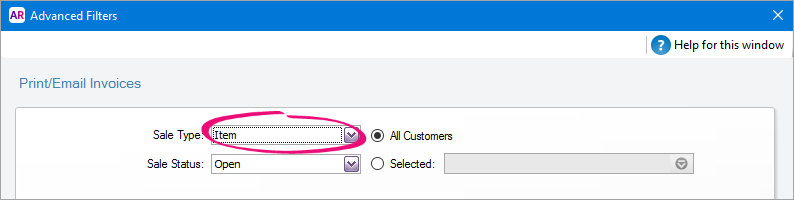 Advanced Filters - Sale Type Advanced Filters - Sale Type