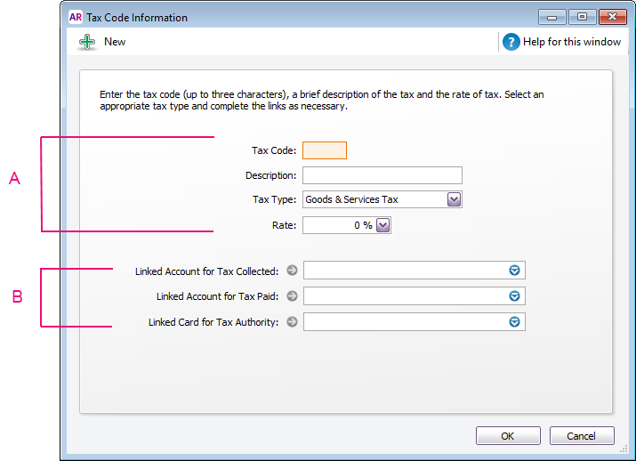 Create Tax Code Create Tax Code