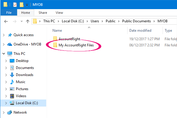 Library folder in Windows Explorer
