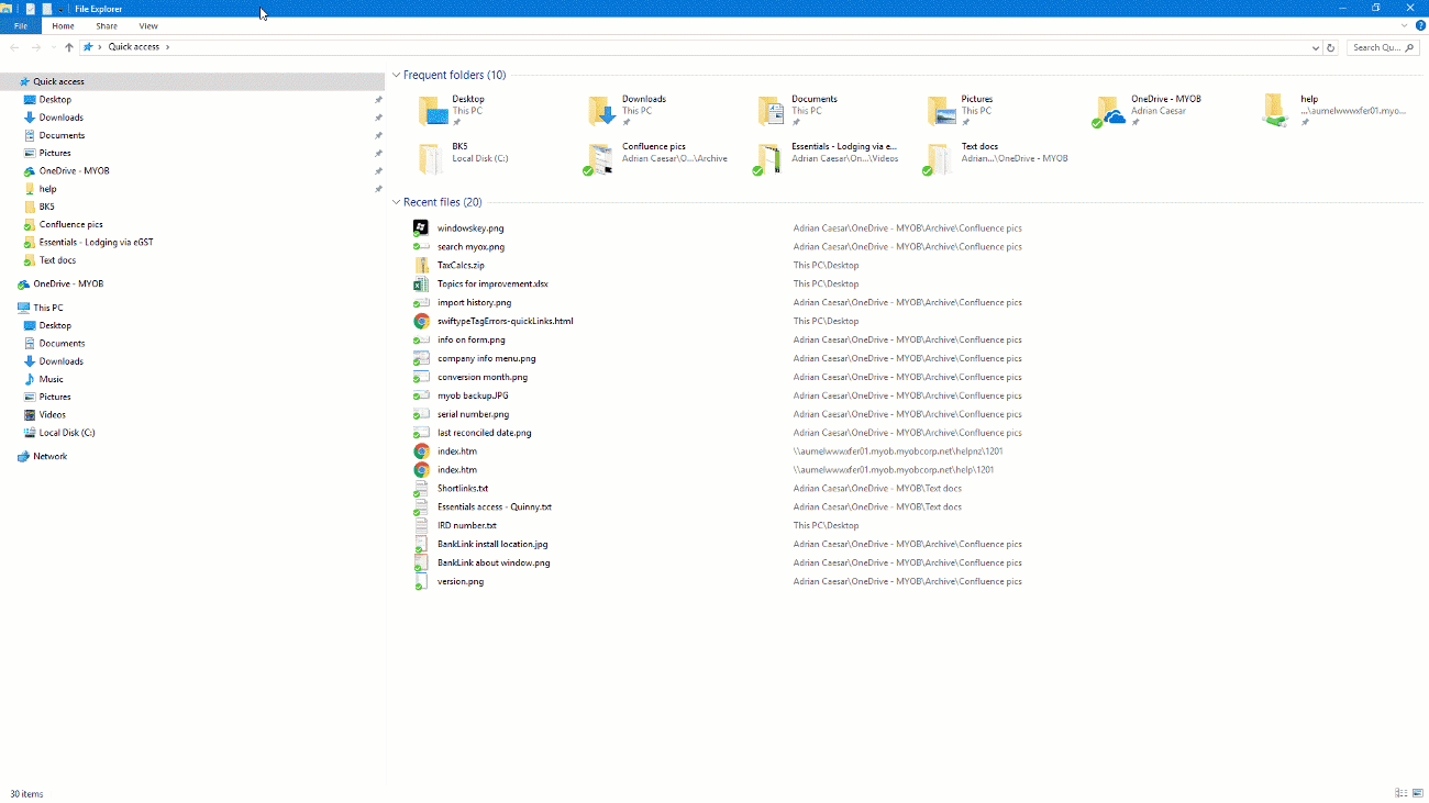 animation showing subfolder creation animation showing subfolder creation