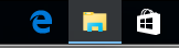 Windows Explorer icon in the Windows taskbar