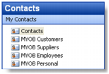 MYOB AccountRight > Exporting your AccountRight cards to your Outlook contacts > contacts.1.png (contacts.1.png)