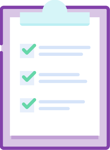 Clipboard with checklist icon