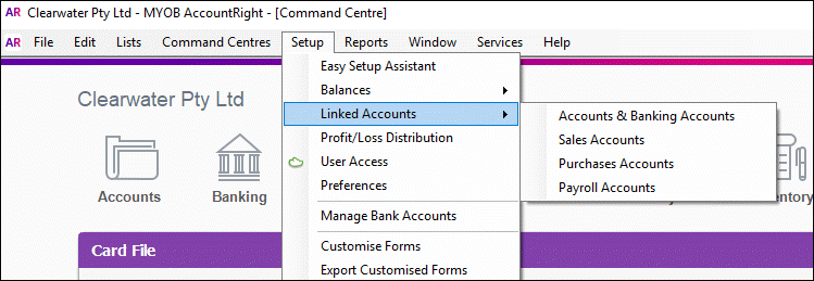 Set up linked accounts Set up linked accounts