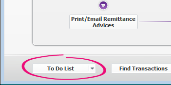 To Do List button highlighted