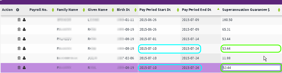 duplicate members listed duplicate members listed