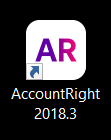 AccountRight 2018.3 desktop shortcut